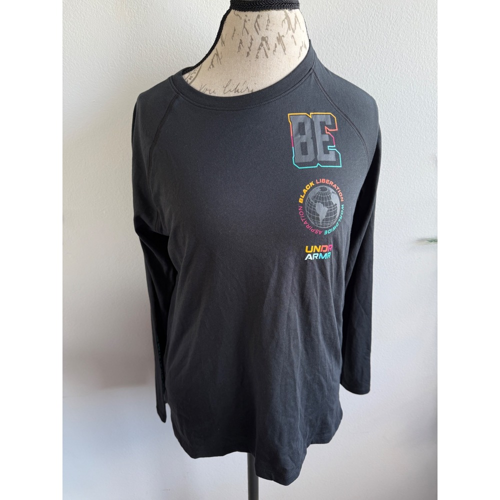 Under Armour BE Black Liberation‎ Worldwide LS T Shirt Top Medium
